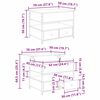 vidaXL Salontafel Artisan Eiken 70 x 50 x 54,5 cm Bewerkt hout