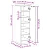 vidaXL Schoenenkast 30x35x100 cm bewerkt hout wit