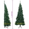 vidaXL Kunstkerstboom hoek 210 cm PVC groen