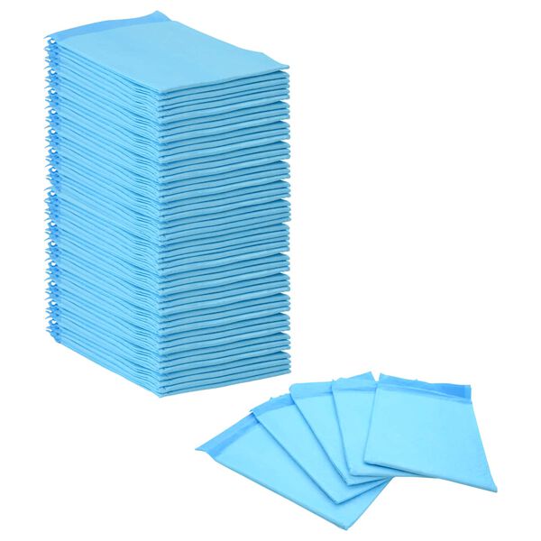 vidaXL Trainingspad voor Huisdieren 50 pcs Blauw en Wit 60 x 60 cm