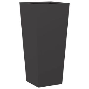 vidaXL Plantenbak 35x35x75 cm staal zwart