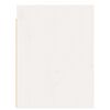 vidaXL Wandkast 30x30x40 cm massief grenenhout wit