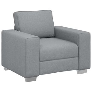 vidaXL Sofa Stoel Lichtgrijs 100 cm Stof