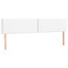 vidaXL Hoofdborden 200x5x78/88 cm kunstleer wit