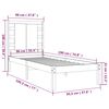 vidaXL Bedframe massief hout 90x190 cm