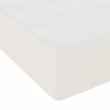 vidaXL Bedframe met matras Cr&egrave;me 160 x 200 cm Stof