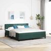 vidaXL Boxspringbed met matras Donkergroen 180 x 200 cm Fluweel