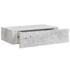 vidaXL Wandschap met lade 40x23,5x10 cm MDF betongrijs