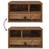 vidaXL Printerstand met lade Oud Hout 40 x 32 x 24 cm Bewerkt hout
