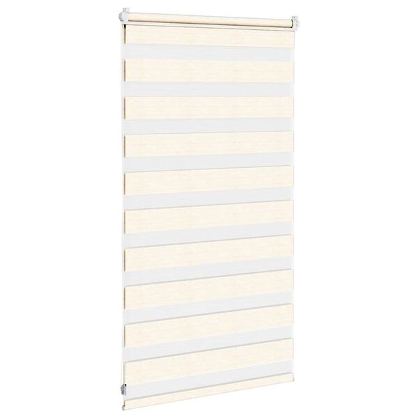 vidaXL Zebra rolgordijn 70x100 cm stofbreedte 65,9 cm marmerbeige