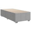 vidaXL Boxspring met matras stof lichtgrijs 80x200 cm