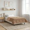 vidaXL Winter Dekbed Taupe 135 x 200 cm Microfiber en Teddy fleece