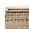 vidaXL 9-delige Loungeset met kussens poly rattan beige