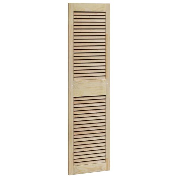 vidaXL Kastdeur 2 pcs Naturel 140,5 x 2,1 x 39,5 cm Massief grenenhout