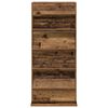 vidaXL Tijdschrift Rek met plank Oudhout 70 x 41 x 156 cm Bewerkt hout