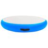 vidaXL Gymnastiekmat met pomp opblaasbaar 100x100x10 cm PVC blauw