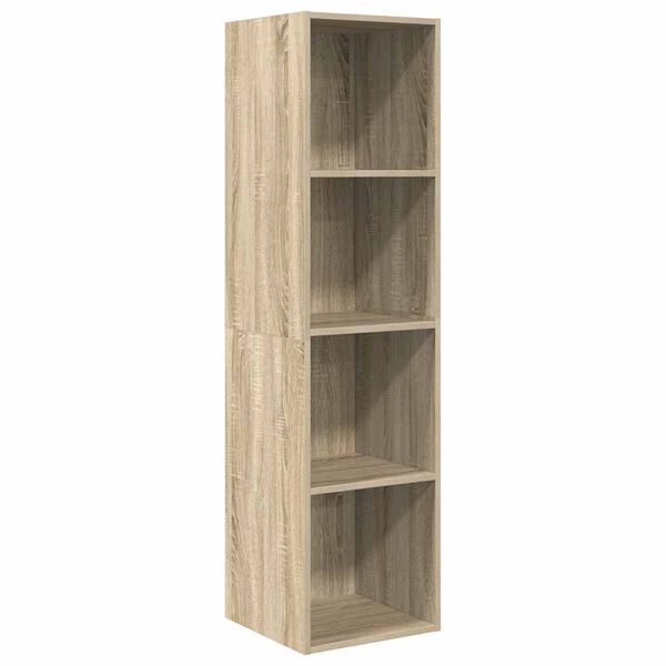 vidaXL Tv-wandmeubel 37x37x142,5 cm bewerkt hout sonoma eikenkleurig