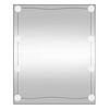 vidaXL Wandspiegel met LED's rechthoekig 50x60 cm glas