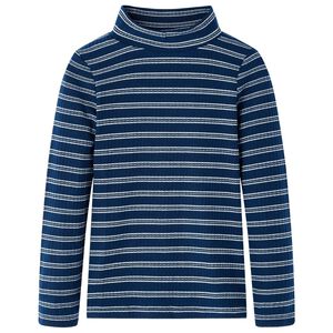 Kindershirt met lange mouwen 128 marineblauw