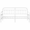 vidaXL Bedframe voor een daybed Wit 80 x 200 cm Gepoedercoat staal