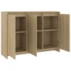 vidaXL Dressoir 102x33x75 cm bewerkt hout sonoma eikenkleurig