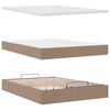 vidaXL Ottoman bed met matras 140x200cm kunstleer cappuccinokleurig