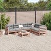 vidaXL 7-delige Loungeset met kussens massief douglas vurenhout