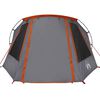 vidaXL Tunneltent met dak Grijs en Oranje 328 x 228 x 115 cm