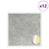 vidaXL Zelfklevende Schroefhoes 12 pcs Beton Grijs &Oslash; 20 x 0,5 mm