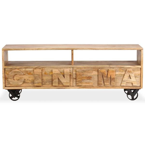 vidaXL Tv-meubel 120x30x48 cm massief mangohout