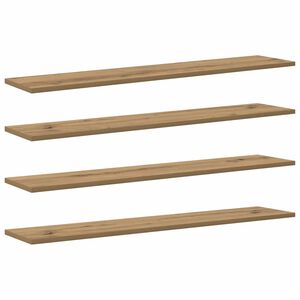 vidaXL Boekenplank Bord 3-laags 4 st 100 x 20 x 1,5 cm Bewerkt hout