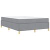 vidaXL Bedframe met matras Lichtgrijs 160 x 200 cm Stof
