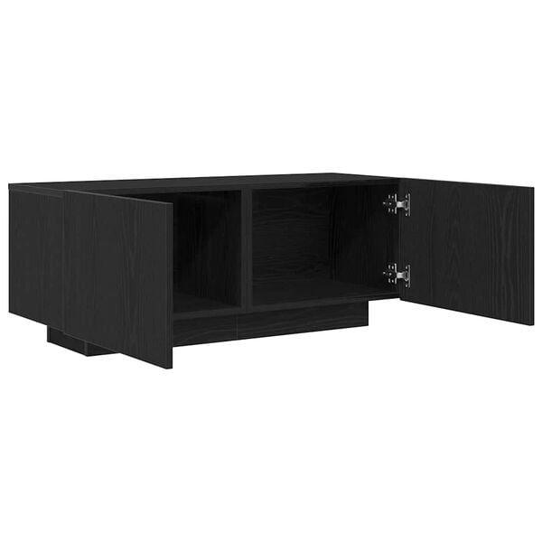vidaXL TV-kast Zwart Eiken 100 x 35 x 40 cm Bewerkt hout