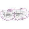 vidaXL 7-delige Loungeset massief douglas vurenhout