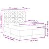 vidaXL Boxspring bed met matras Donkerbruin 160 x 200 cm Stof