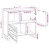 vidaXL Dressoir Bruin 80 x 33 x 75 cm massief mangohout