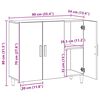 vidaXL Dressoir 90x34x80 cm bewerkt hout artisanaal eikenkleur
