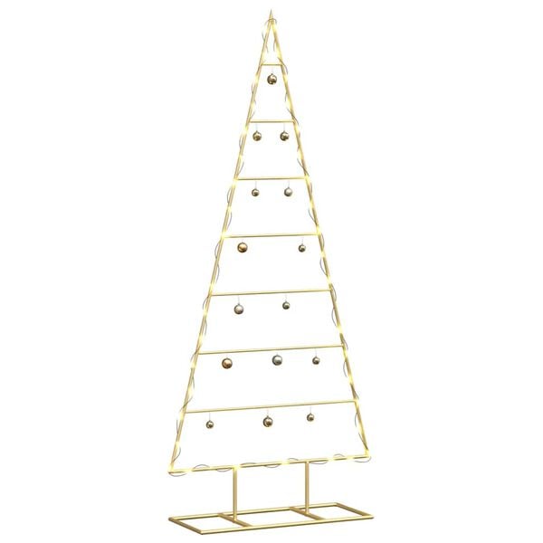 vidaXL Kerstdecoratie kerstboom 125 cm metaal zwart
