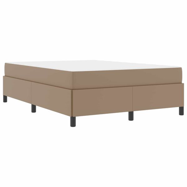 vidaXL Bedframe met matras Cappuccino 140 x 190 cm Stof