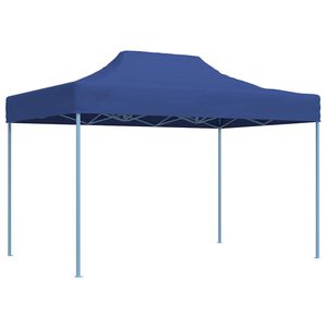 vidaXL Partytent inklapbaar 3x4 m staal blauw