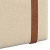 vidaXL Hangend Hoofdeinde Effen Cr&egrave;me 90 x 55 x 5 cm Antiek PU