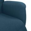 vidaXL Fauteuil met voetensteun verstelbaar fluweel blauw