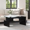 vidaXL Salontafel Zwart Eiken 90 x 55 x 42,5 cm Bewerkt hout
