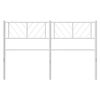 vidaXL Hoofdbord 120 cm metaal wit