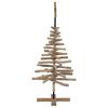 vidaXL Kerstboom met standaard Bruin 120 cm Massief teakhout