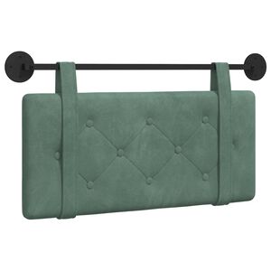 vidaXL Hangend hoofdbord Zeegroen Fluweel