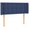 vidaXL Hoofdbord LED 103x16x78/88 cm stof blauw