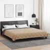 vidaXL Vol jaar dekbed Antraciet en Taupe 240 x 260 cm Microfiber