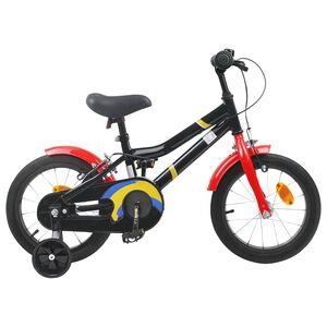 vidaXL Kinderfiets 12 Inch voor 2-4 jaar oud Zwart Rood
