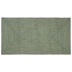 vidaXL Vloerkleden Rechthoekig Olijfgroen 100 x 200 cm Jute
